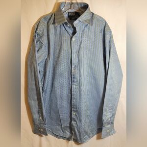 Polo Ralph Lauren Men's Blue Striped Shirt